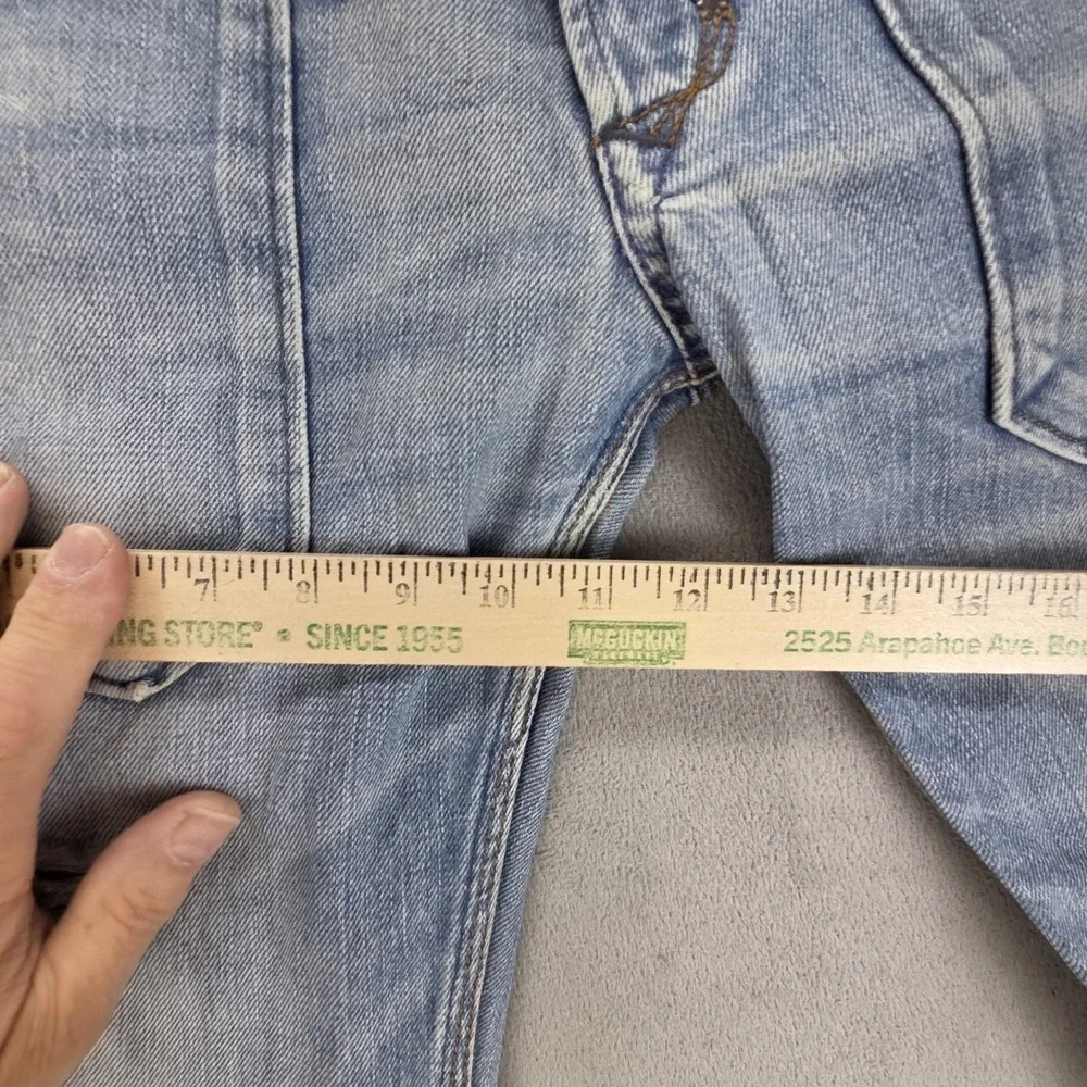 VTG Diesel Jeans Mens 30x34 Blue Kevor Altered Hem Light Wash Tapered 00772‎